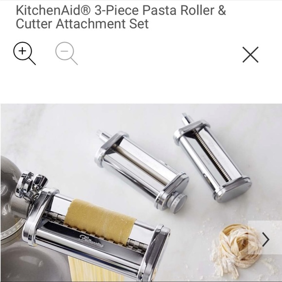 KitchenAid 3-piece Pasta Roller & Cutter Set - Picture 3 of 9